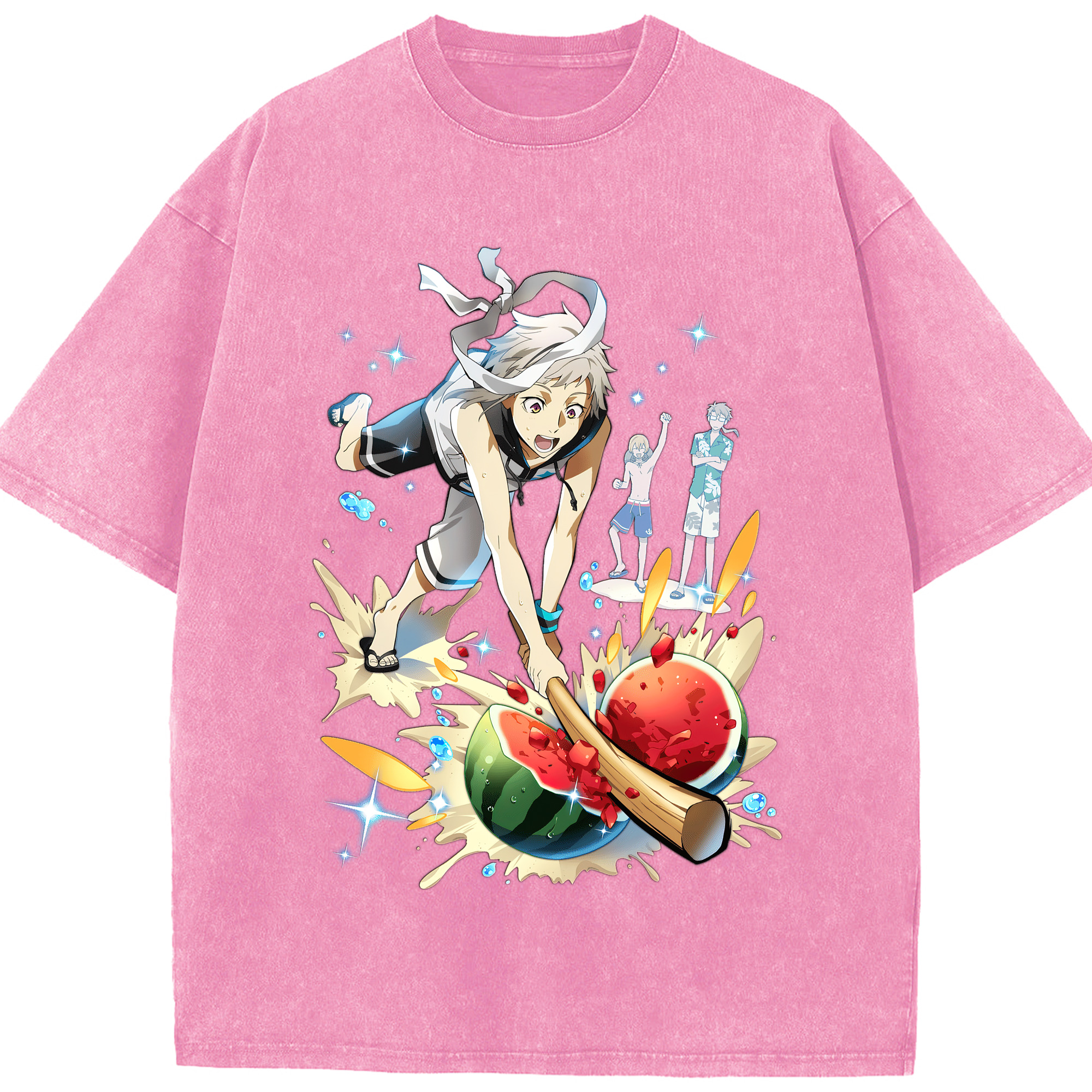 （画像用） 文豪ストレイドッグス Bungo Stray Dogs 綿100% ヴィンテージ風 半袖Tシャツ（フロントプリント）